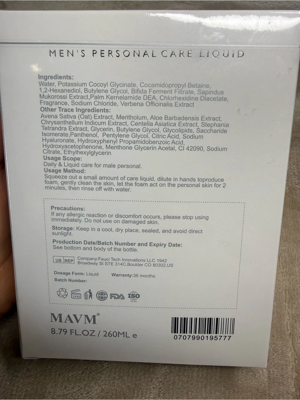 MAVM Men's Intimate Wash